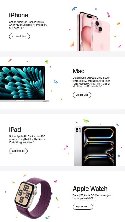 Apple, çevrimiçi Apple Store'u ve uygulamayı Kara Cuma hediye kartı fırsatını içerecek şekilde günceller. | Resim kredisi-Apple - Çevrimiçi Apple Store kapanıyor ancak düşündüğünüz nedenden dolayı değil