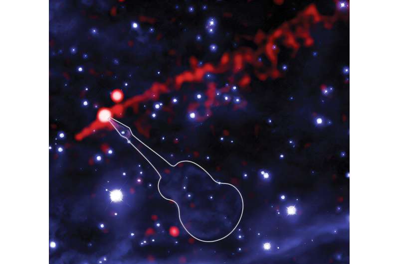 Chandra ve Hubble ‘alev fırlatan’ Gitar Bulutsusu’na uyum sağlıyor