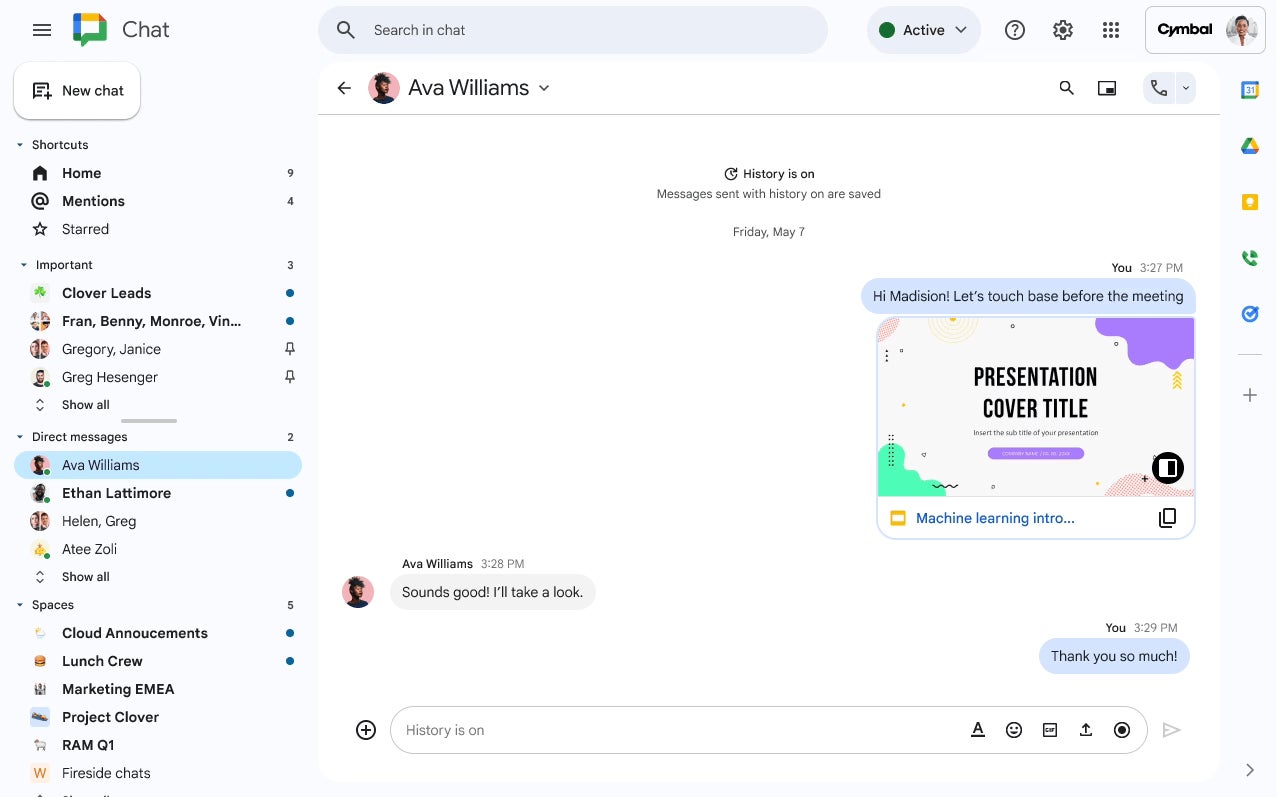 Google Sohbet ses toplantıları