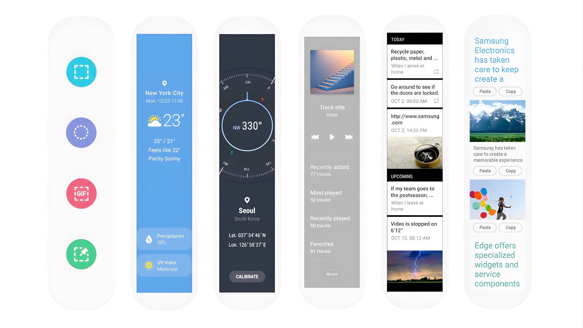 Birkaç Kenar Paneli örneği daha - Samsung, uzun süredir devam eden bir Galaxy özelliğine erişimi sınırlıyor