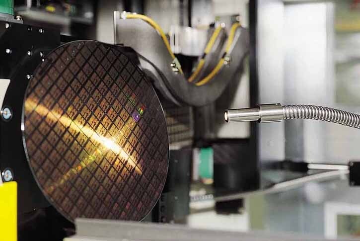 Cips üretiminde kullanılan silikon gofret. | Resim kredisi-TSMC - Tayvan bilim bakanı ABD'nin çip üretiminde dünya lideri olduğunu söylüyor