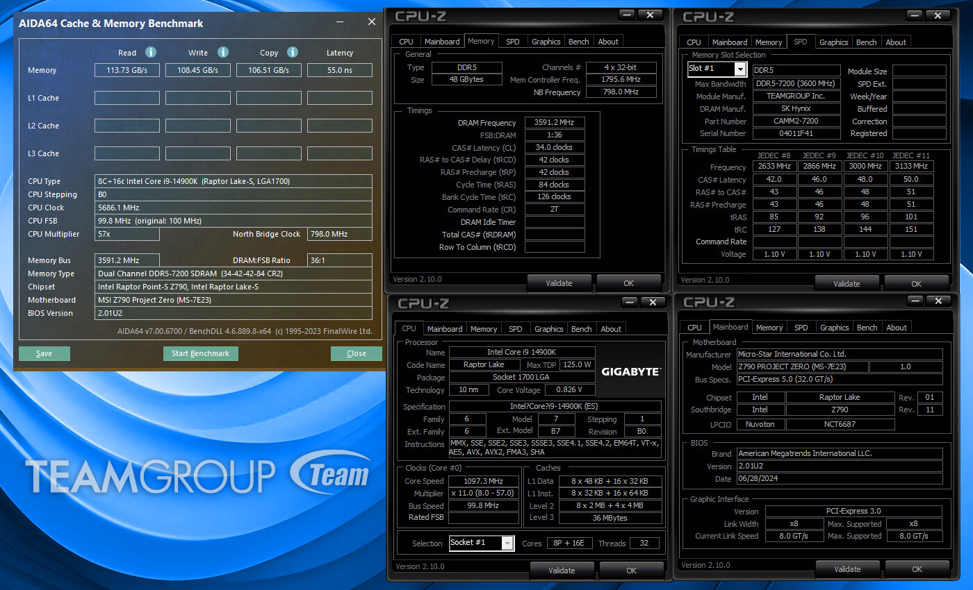 Teamgroup CAMM2 DDR5-7200 Bellek