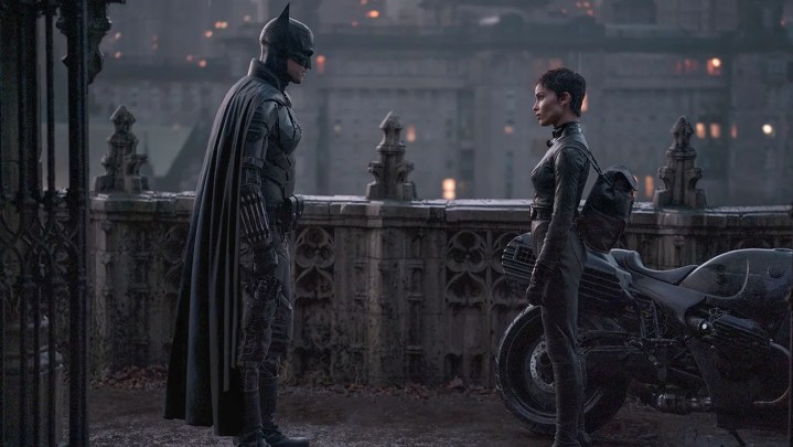 Batman'de Robert Pattison ve Zoe Kravitz.