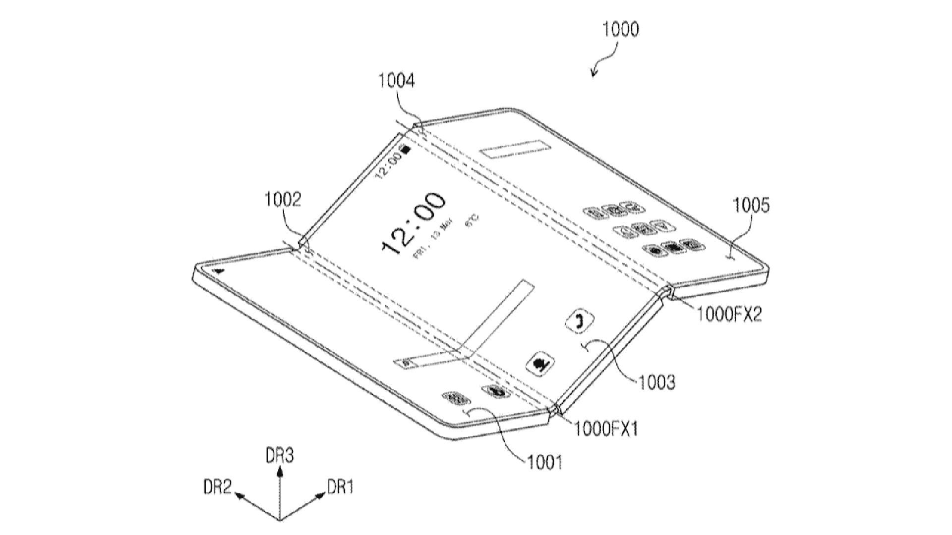 Samsung'un planları etkileyici. | Resim kredisi - Amerika Birleşik Devletleri Patent ve Ticari Marka Ofisi - Üçe katlamayı küçümsüyorum ama sonunda bu sorunu aştığımız için mutluyum "dikey çağ"