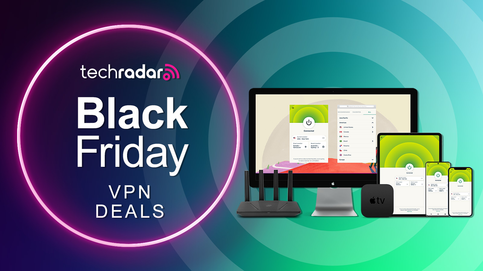 Black Friday VPN, birden fazla cihazda çalışan VPN uygulamalarıyla ilgilenir