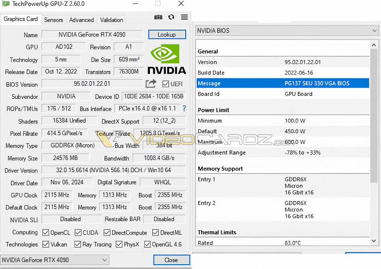 Çalışan bir GeForce RTX 4090 Ti alma umutları haklı çıkmadı. Bulunan kart, benzersiz bir soğutma sistemine sahip olmasına rağmen RTX 4090'dır