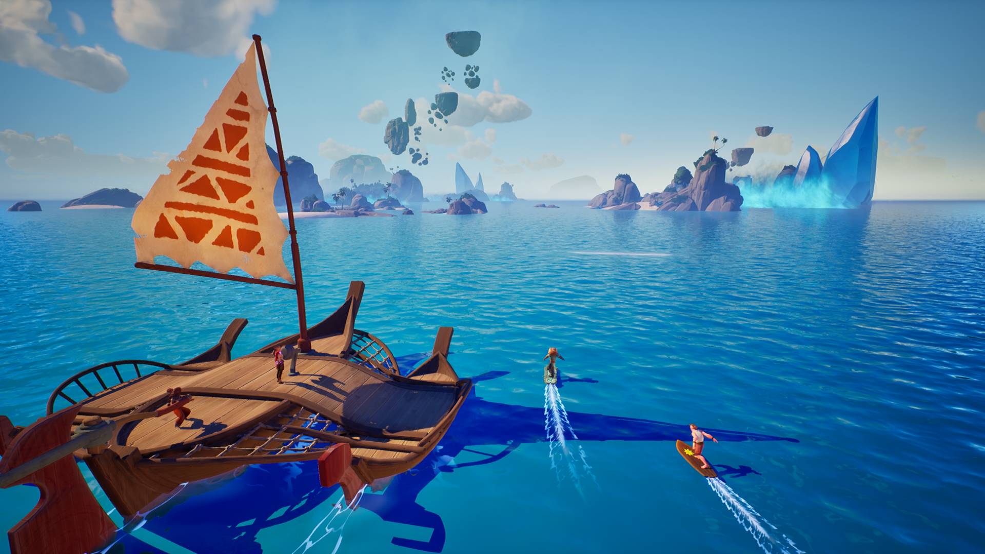 voyagers-of-nera-assassins-creed-siyah-bayrak-yelken-açık-dünya-hayatta kalma-oyunu-demo-steam Okyanusta Polinezya'dan ilham alan ahşap bir tekneye binen oyuncular