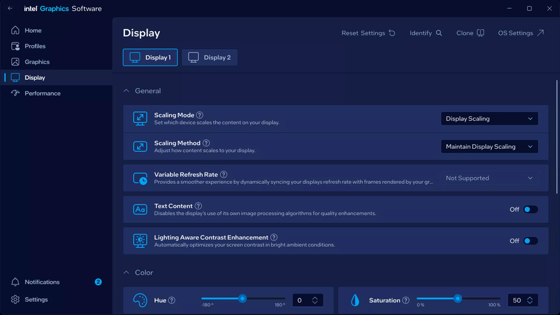 Intel'in yeni Grafik Yazılımı uygulaması