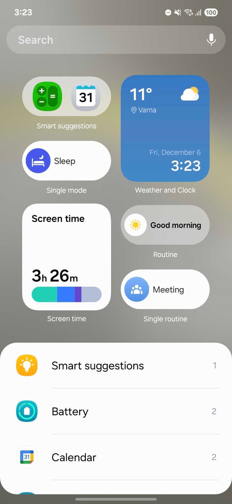 Bir UI 7 widget'ı