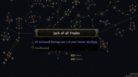 poe2 tüm esnafların jack'ı sürgün yolunda her işin ustası pasif 2