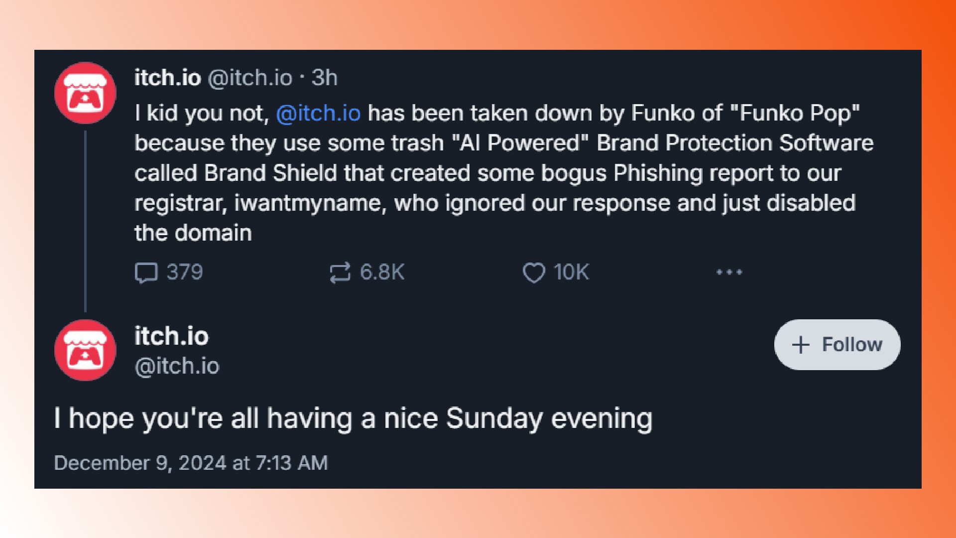 Itch io çevrimdışı: Bağımsız oyun mağazası Itch'ten Funko hakkında bir açıklama 