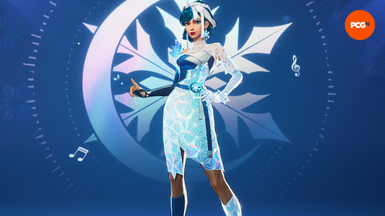 Marvel Rivals görünümleri: Luna Snow'un Parlayan Yıldız kostümü