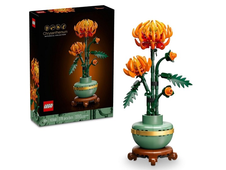 LEGO Icons Krizantem Yapı Seti ve kutusu.