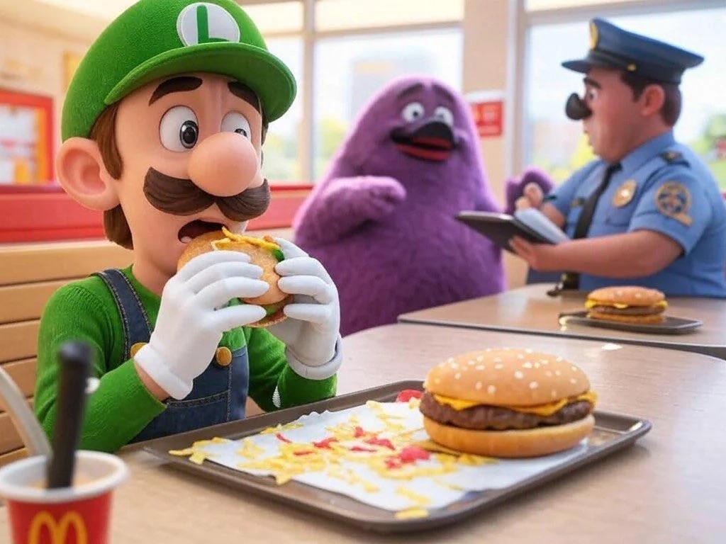 Luigi Mcdonalds Memesi