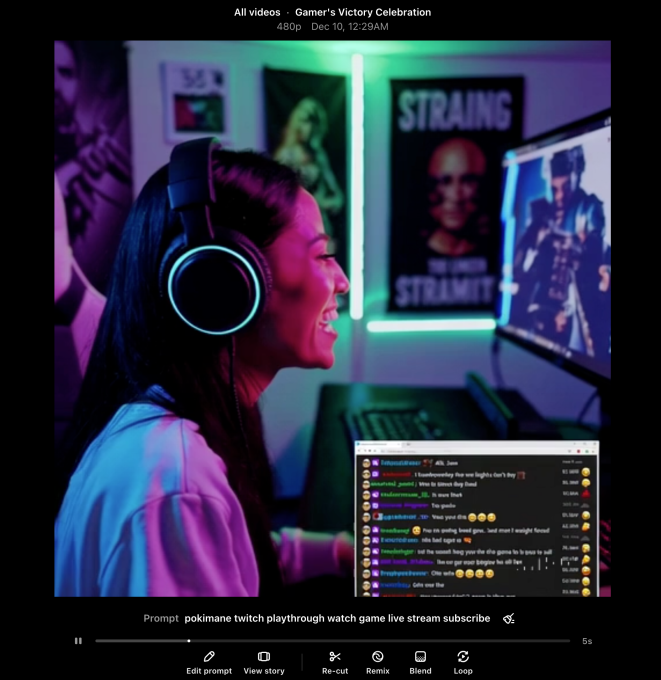 OpenAI Sora video oyunu