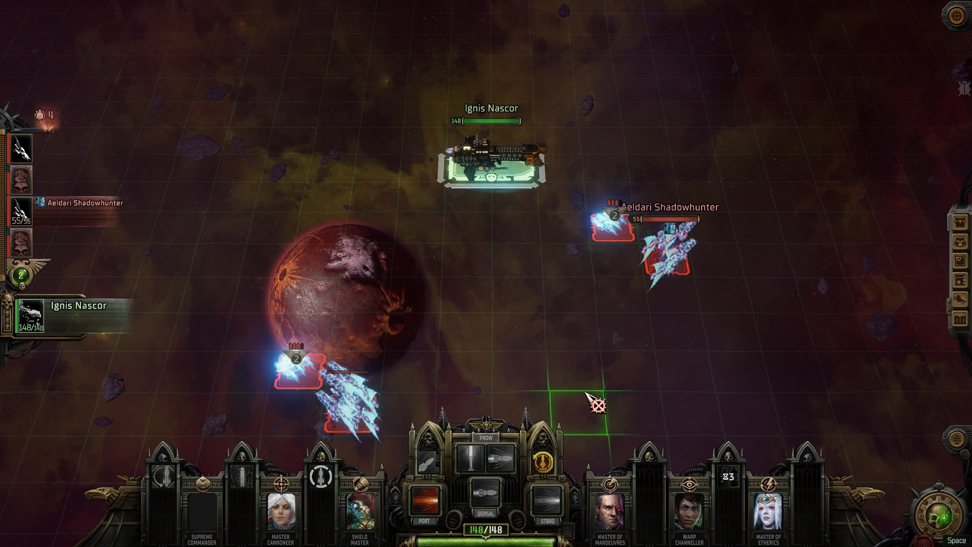 Warhammer 40,000: Rogue Trader uzay savaşı