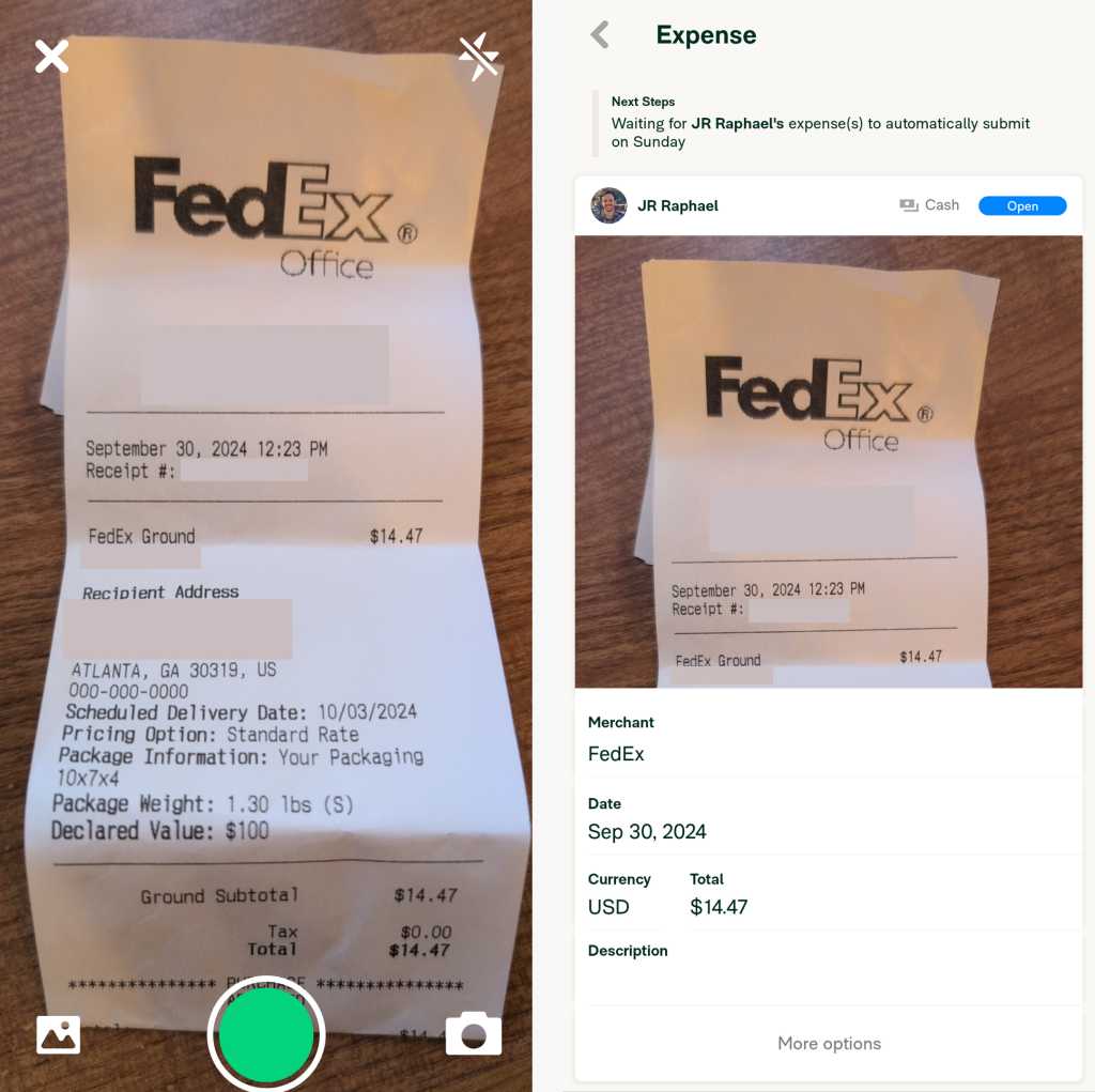 android seyahat uygulaması - expensify