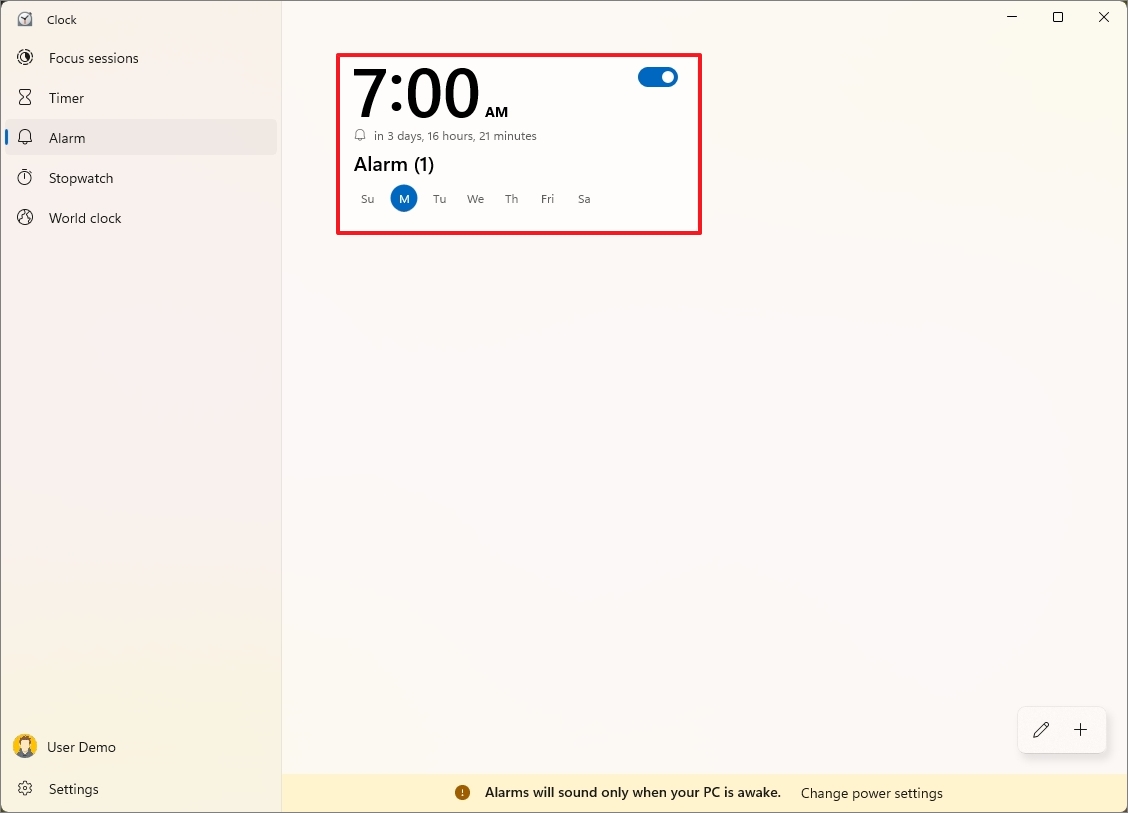 Alarmı değiştir