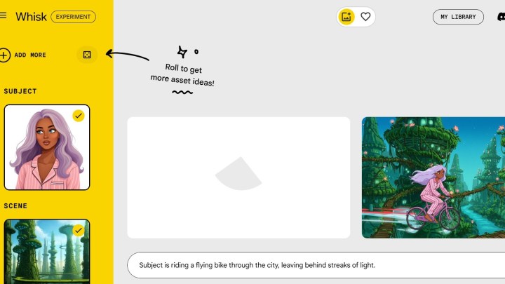 Resimlerle kullanılan Google Whisk AI aracı.