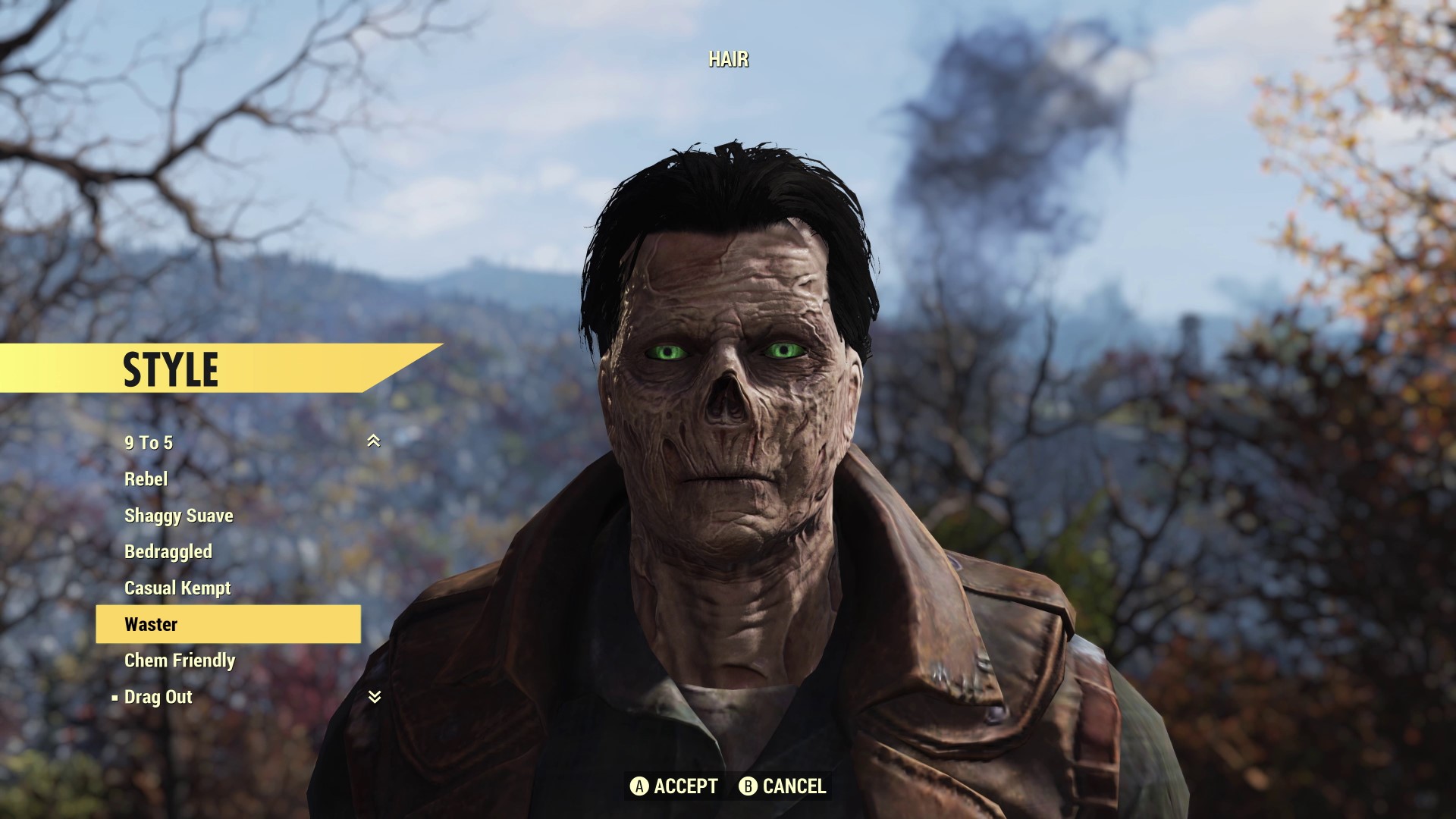 Fallout 76'da Bir Ghoul