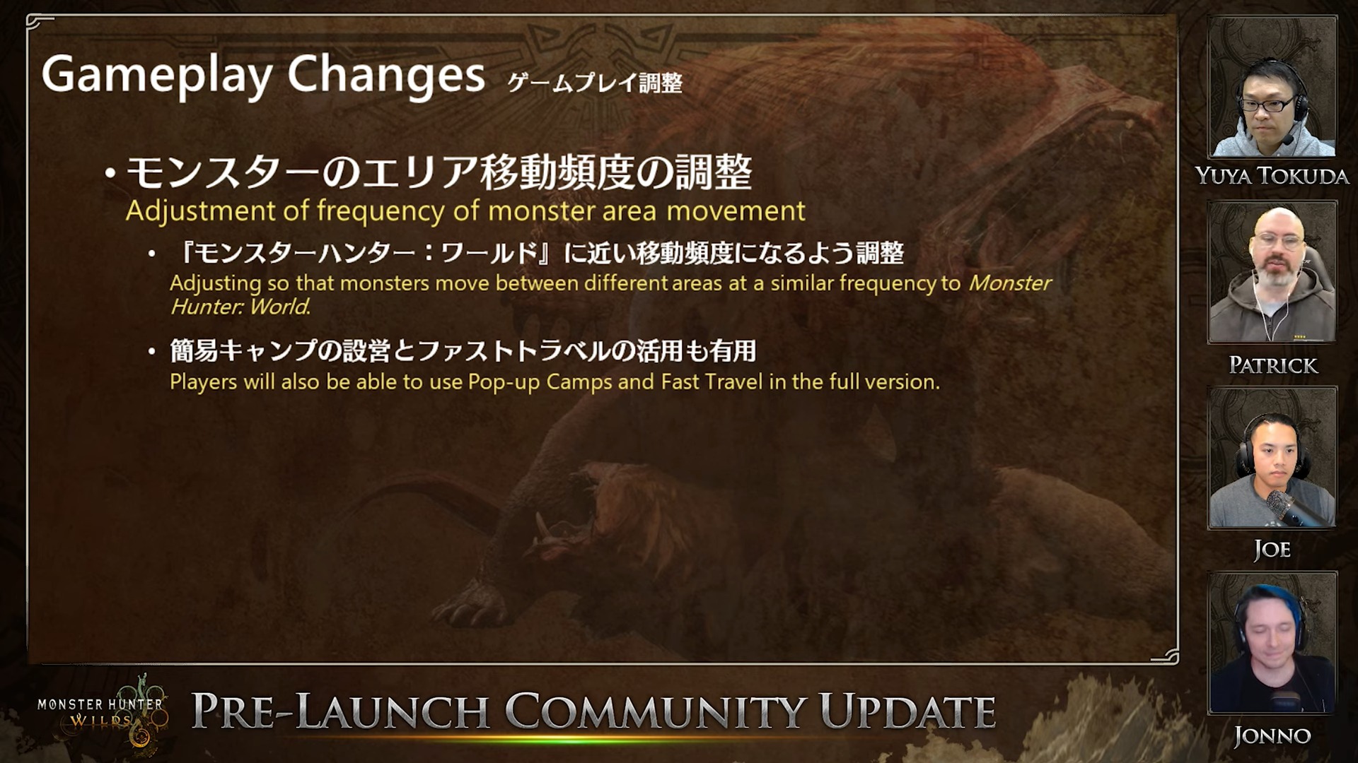 Capcom, Monster Hunter Wilds'a gelen oynanış değişikliklerini sergiliyor