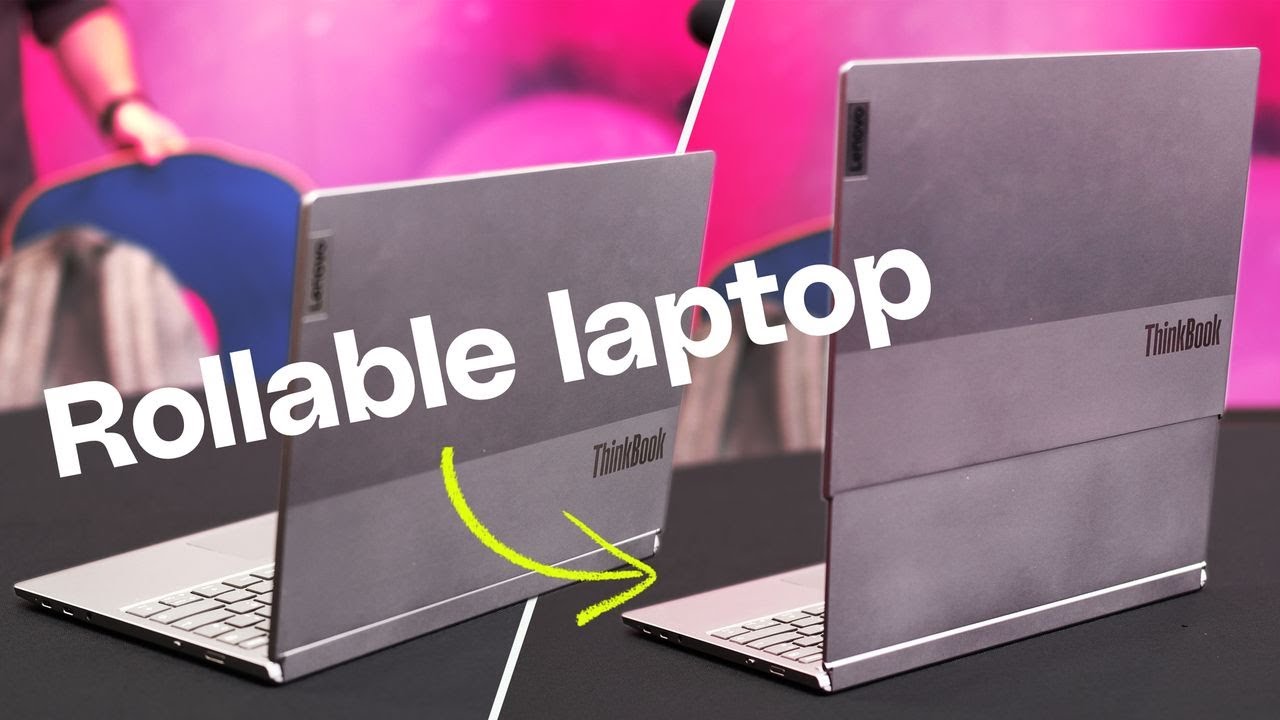 Lenovo yuvarlanan bir dizüstü bilgisayar yaptı - YouTube