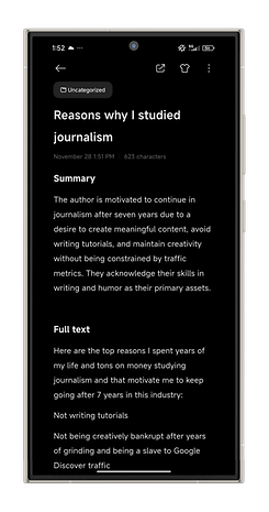 HyperOS'un AI not alma özelliğini gösteren bir Xiaomi akıllı telefondan alınan ekran görüntüsü.