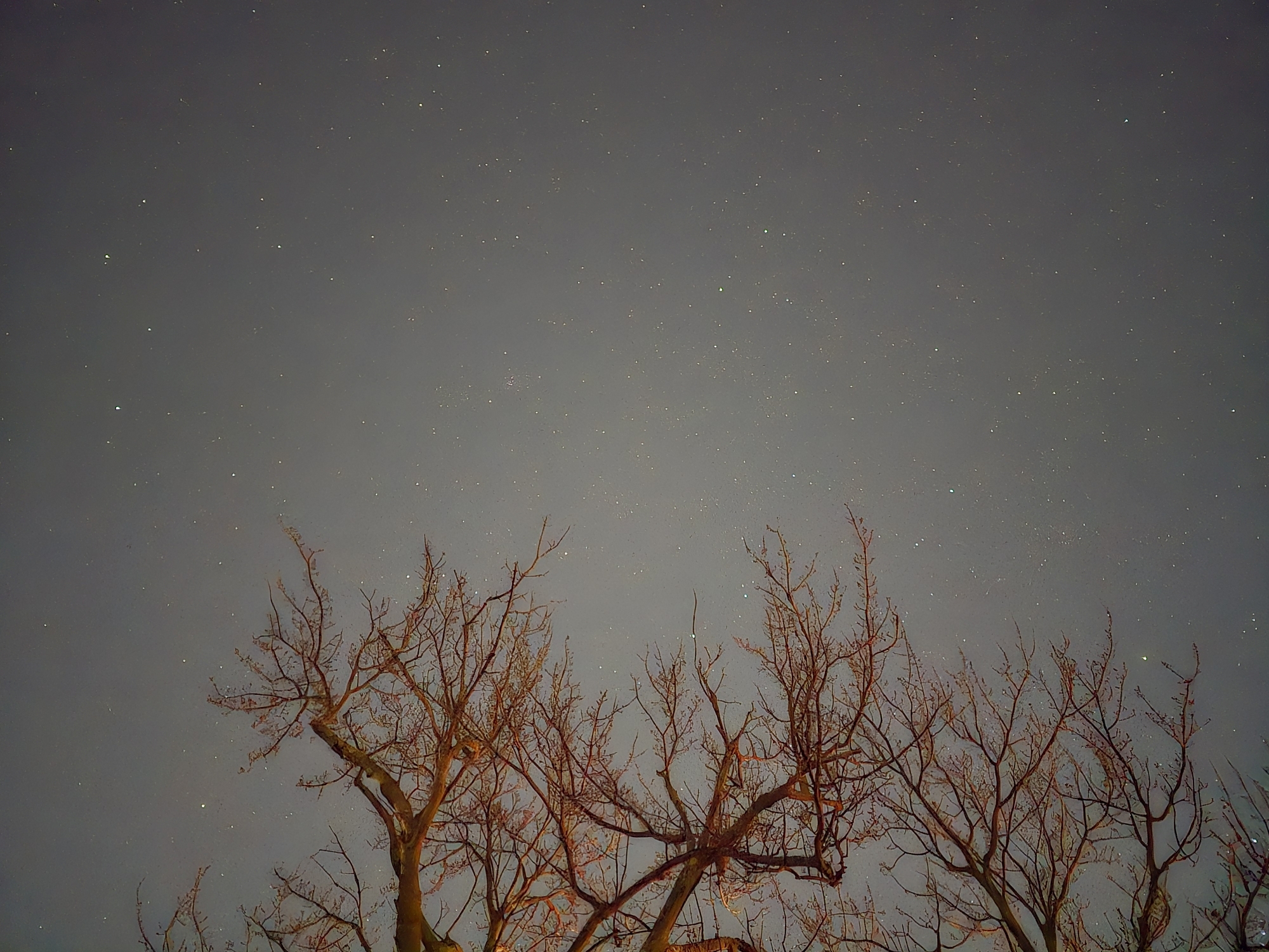 Gece modunu kullanan Samsung Galaxy S24 Ultra astrofotografisi.