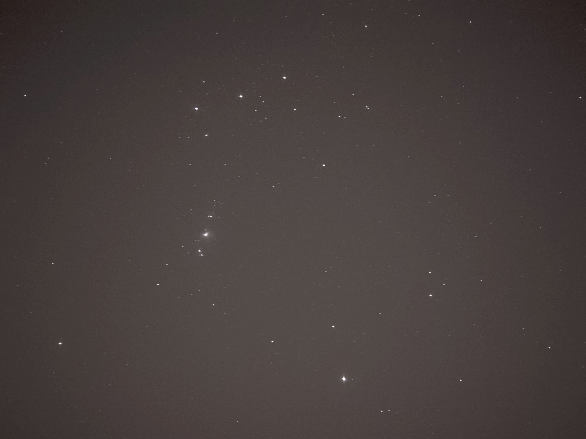 Samsung Galaxy S24 Ultra Astrofotografi M42 Büyük İrion Bulutsusu.