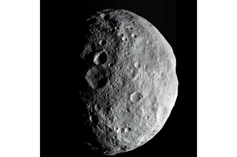 Laboratuvar Çalışması, NASA'nın Şafağı Tarafından Dev Asteroit Vesta'da Görülen Olukları Kazıyor
