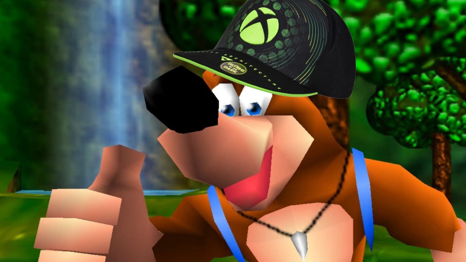 Xbox şapkalı Banjo