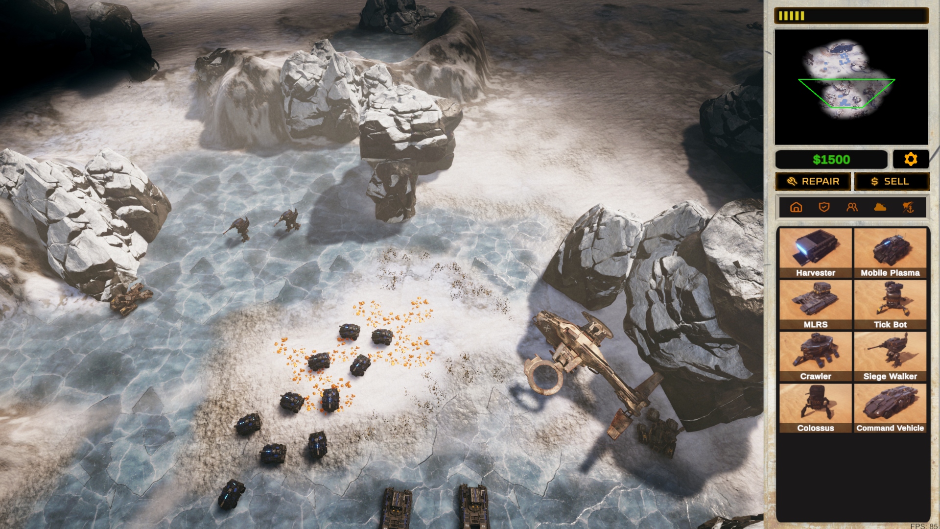Fractured Alliance Steam RTS oyunu Red Alert 2 haritası: Command and Conquer tarzında bir savaş Steam RTS oyunu Fractured Alliance