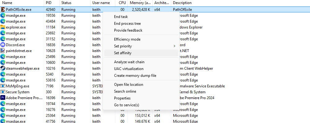 Windows 11 24H2 güncellemesi Path of Exile 2 - Limit CPU 02'yi bozuyor