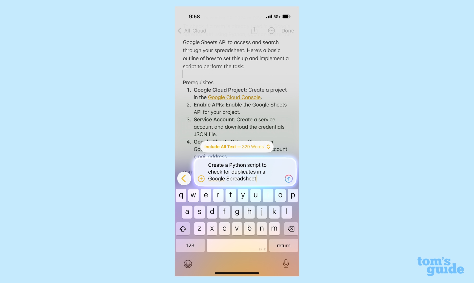 ChatGPT, iPhone 16'daki Yazma Araçları özelliğine entegre edildi