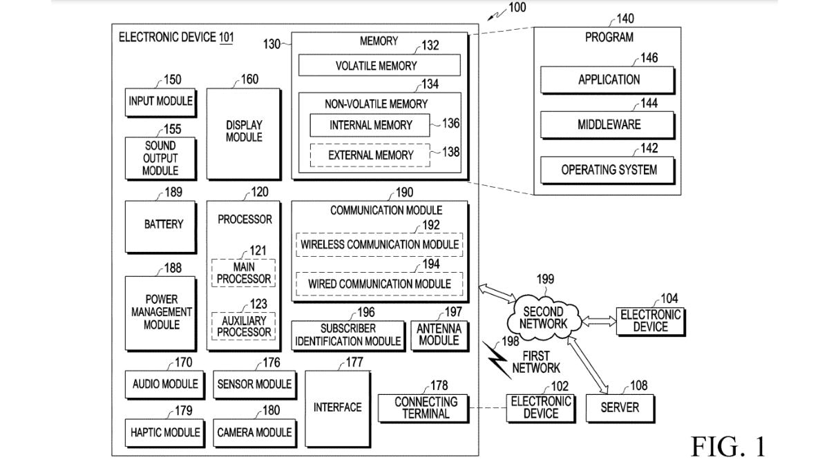 samsung patent şekil 1 Samsung Akıllı Gözlük