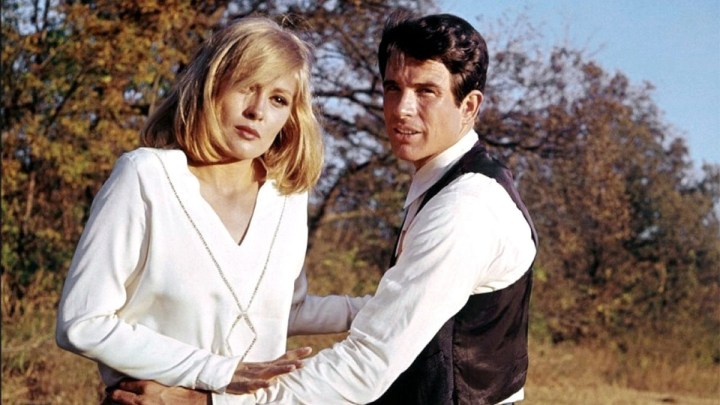 Bonnie ve Clyde'da Faye Dunaway ve Warren Beatty.