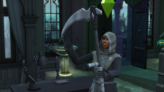 the-sims-4-ölüm-3 sims 4 life and death orakçı bıçağını keskinleştiriyor