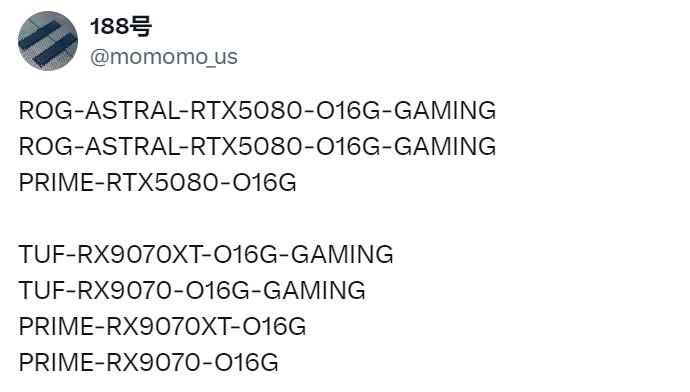 Asus, GeForce RTX 5080'i astral uçağa gönderdi. Şirket tamamen yeni bir ROG Astral ekran kartı serisini piyasaya sürecek