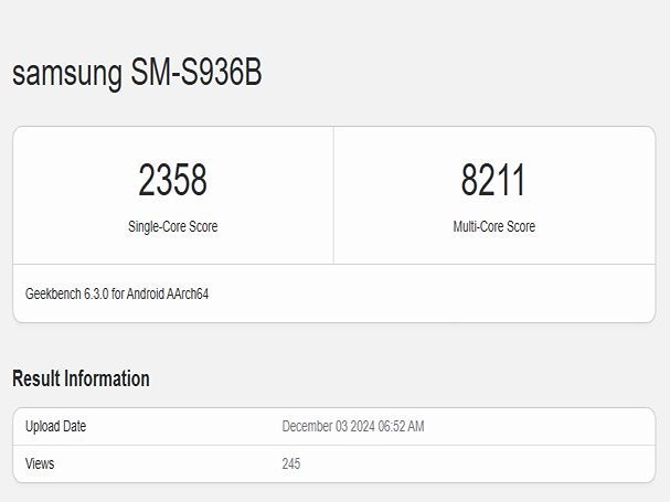 Bu kesinlikle yeterli olmayacaktır. | Resim kredisi — Geekbench - Galaxy S25 Plus Exynos telefonu ortaya çıktı