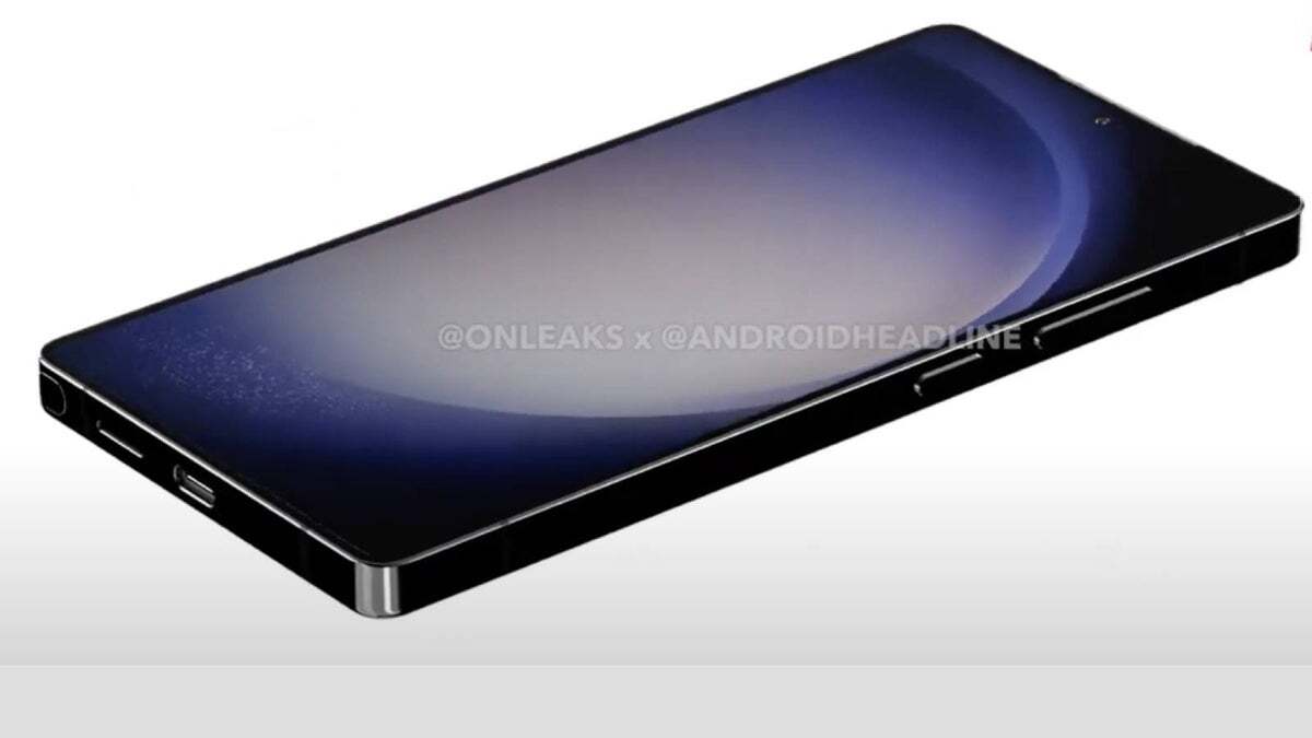 Galaxy S25 Ultra'nın render'ı.