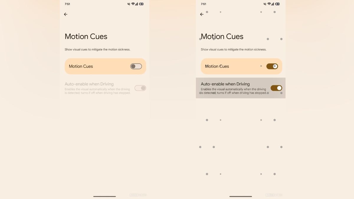 google motion cues özelliği android otoritesi Motion Cues Özelliği