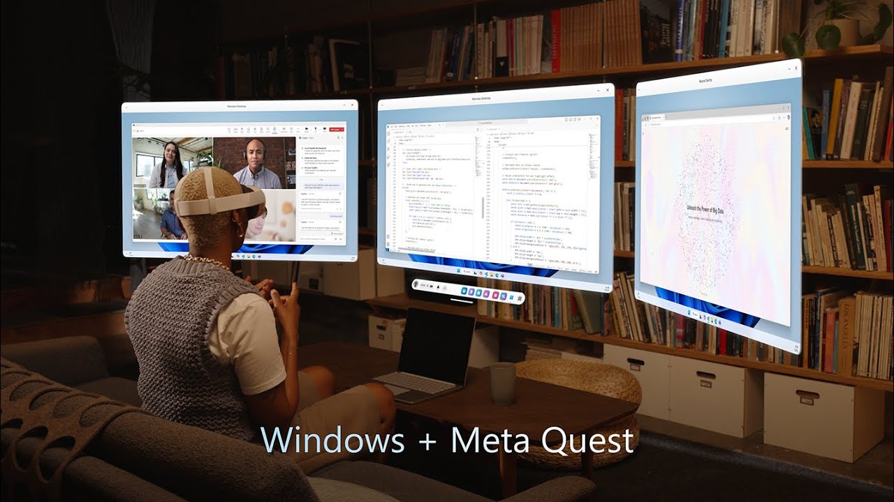 Windows ve Meta Quest ile sürükleyici üretkenlik - YouTube