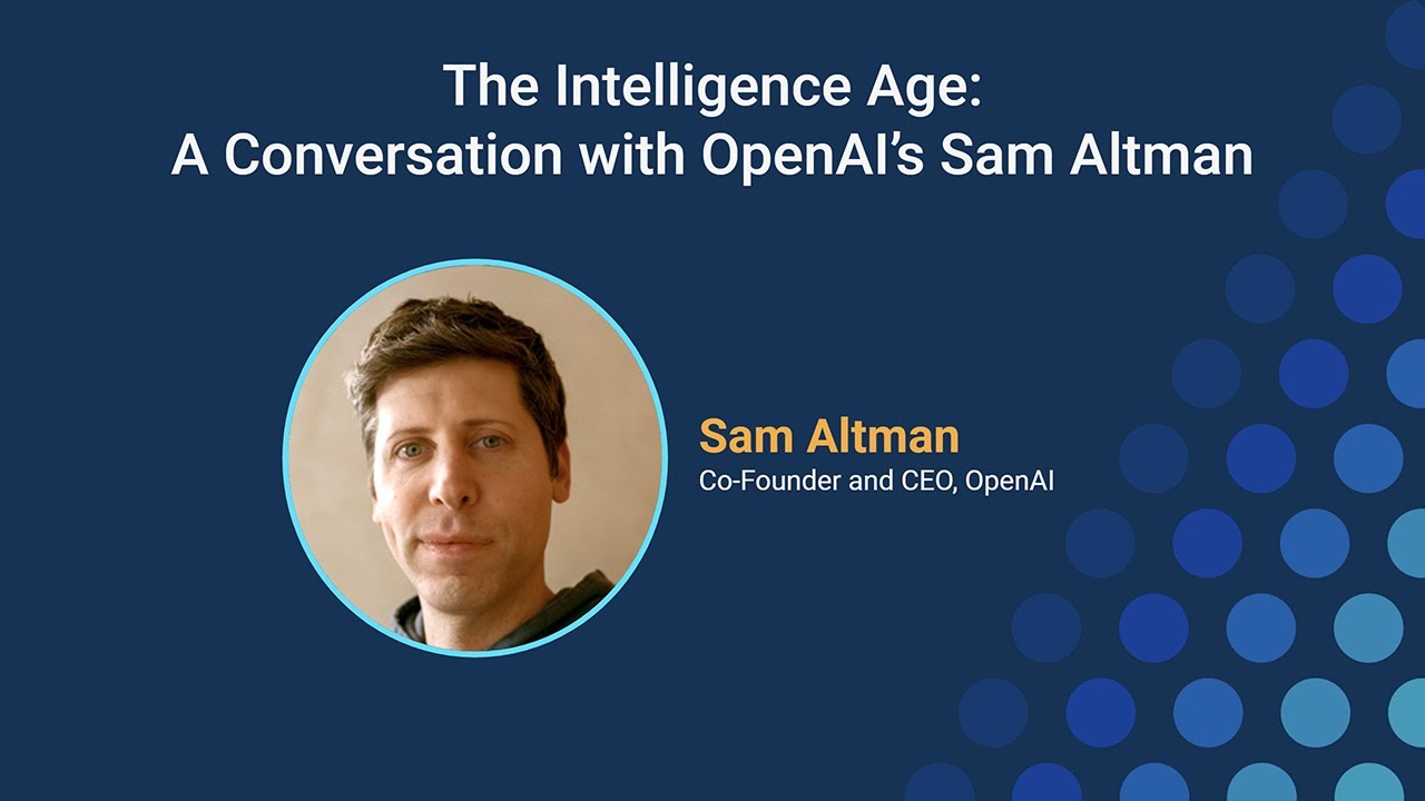İstihbarat Çağı: OpenAI'den Sam Altman ile Bir Söyleşi - YouTube