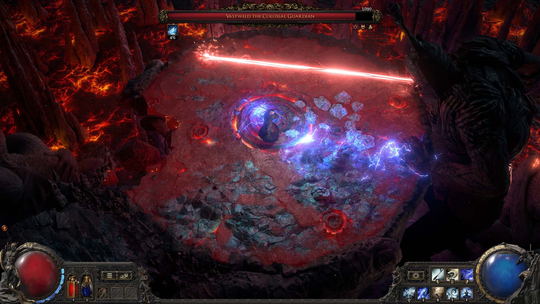 Path of Exile 2'deki Devasa Muhafız patronu Vastweld.