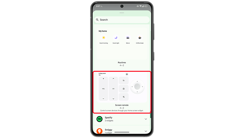 Oturma odası televizyonu için kontrollere sahip Samsung SmartThings uygulama arayüzü. Oturma odası televizyonu için kontrollere sahip Samsung SmartThings uygulama arayüzü.