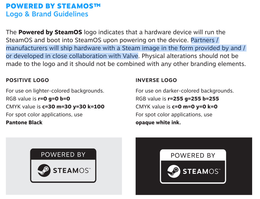 SteamOS markalama kuralları 