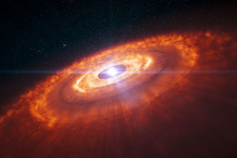 Gökbilimciler, PDS 70b gezegeninin atmosferinin karbon monoksit ve sudan oluştuğunu, ancak karbon ve oksijen oranının ana diskin bileşiminden farklı olduğunu keşfettiler.