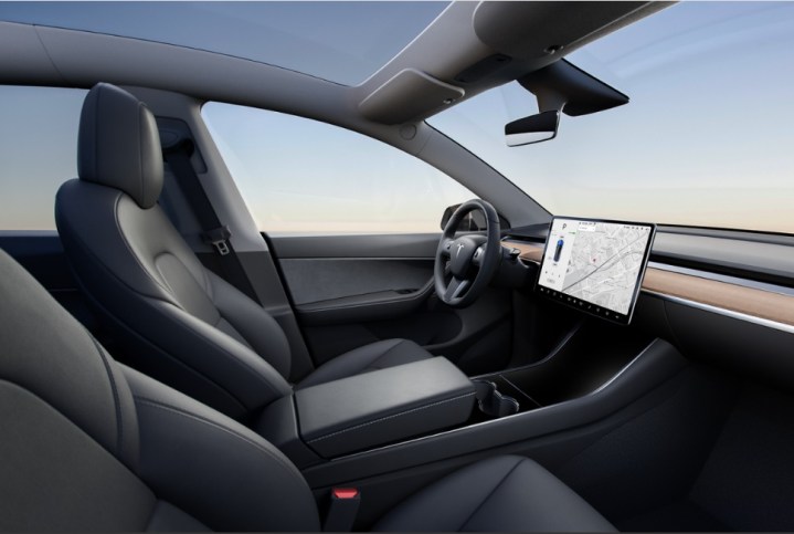 Tesla Model Y'nin iç mekanı