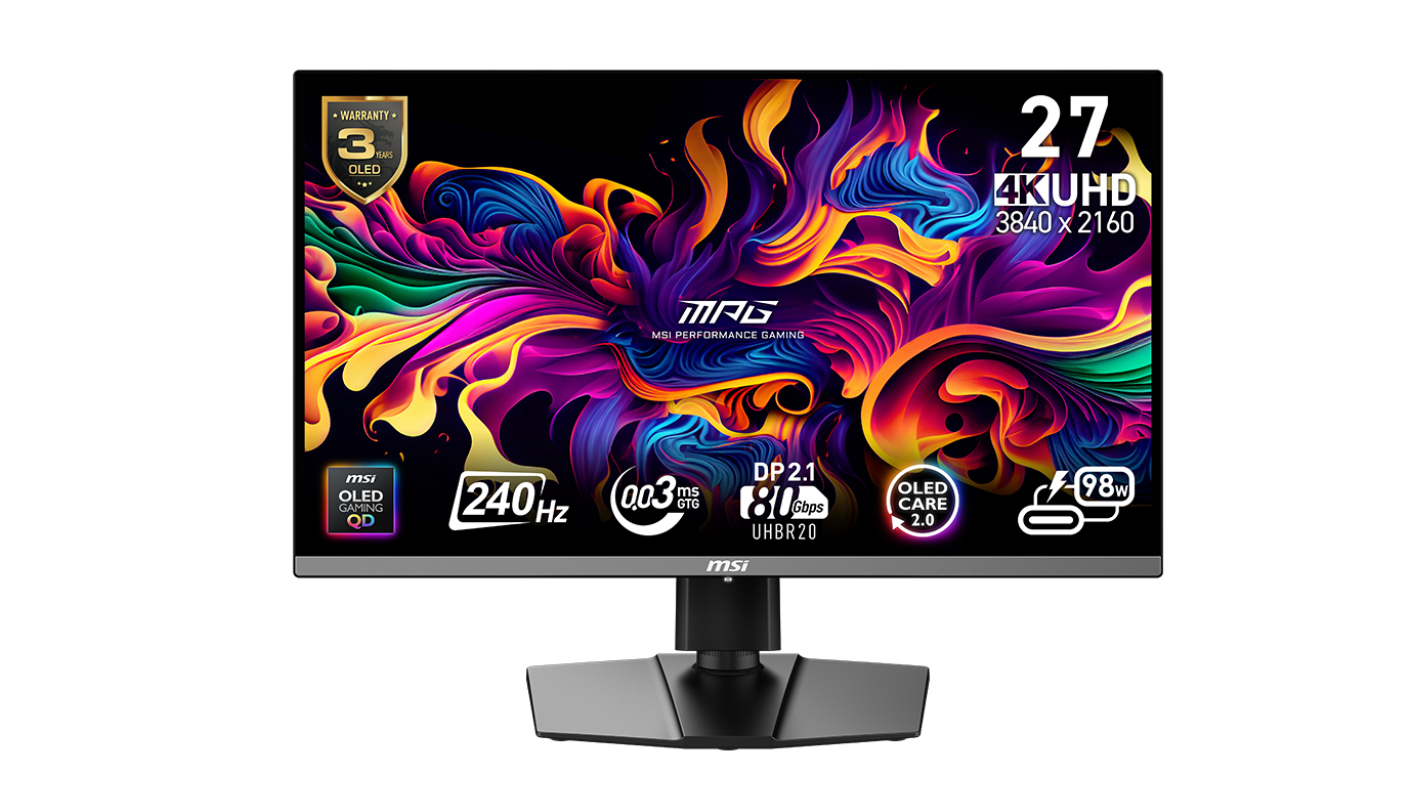 Yeni MPG 272URX QD-OLED oyun monitörü