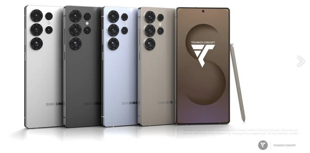 Renklerin daha doğru bir şekilde temsil edilmesiyle Galaxy S25 Ultra'nın revize edilmiş görselleri.